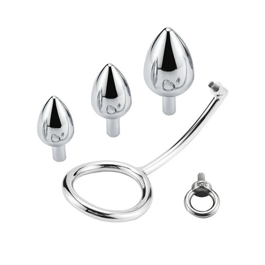 DiscreetChoice Cock Set Hook with Ring 4663 Anal Stainless Steel 0304
